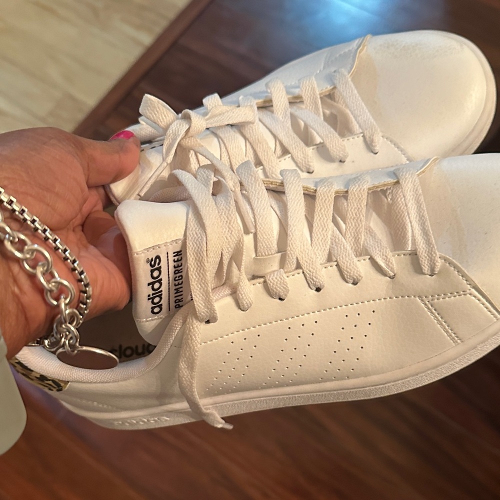 Adidas Cloudfoam Pure White Sneakers